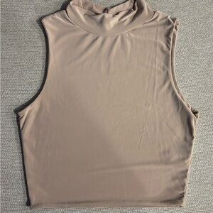 PrettyLittleThing Taupe Sleeveless Tank Top